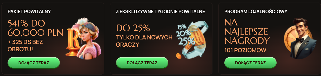 Oferta promocyjna Ritzo Kasyno